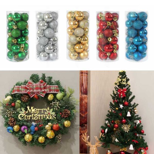 christmas decorations 24pcs 3cm ball glitter tree hanging ornament gold silver red balls year party home xmas decoration gifts
christmas decorations 24pcs 3cm ball glitter tree hanging ornament gold silver red balls year party home xmas decoration gifts