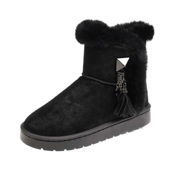 autumn winter machine new snow boots women's korean leisure cotton boots thickened plush, Black
autumn winter machine new snow boots women's korean leisure cotton boots thickened plush, Black