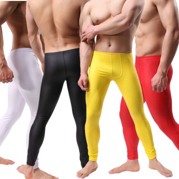 men's pants pu leather men long trousers leggings stage dance clubwear male sleep bottoms pajama skinny wet look, Black
men's pants pu leather men long trousers leggings stage dance clubwear male sleep bottoms pajama skinny wet look, Black