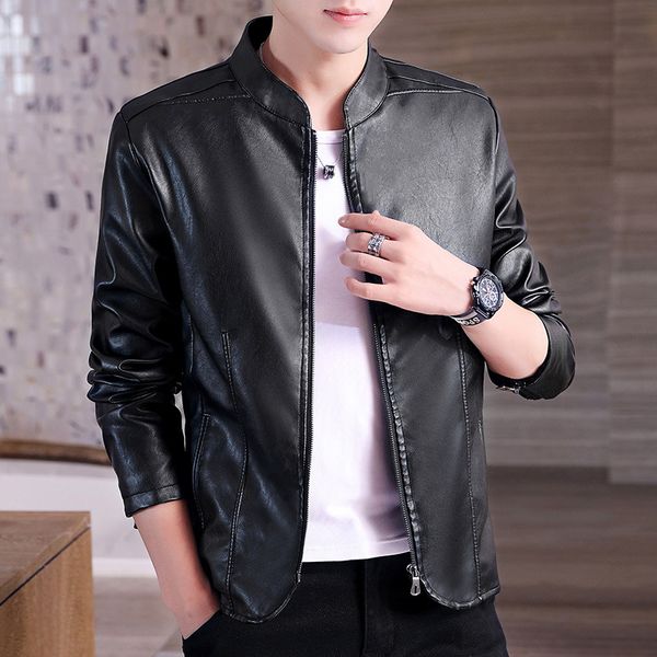 autumn and winter leather coat male new style leather jacket coat men business slim fit pu shirt trend men, Black
autumn and winter leather coat male new style leather jacket coat men business slim fit pu shirt trend men, Black