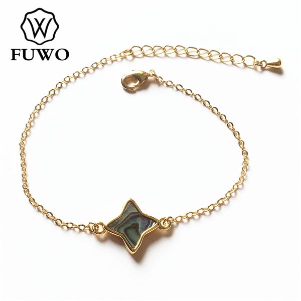link, chain fuwo fashion seashell four pointed star bracelet with gold filled pink/white/black/abalone shell jewelry br520
link, chain fuwo fashion seashell four pointed star bracelet with gold filled pink/white/black/abalone shell jewelry br520