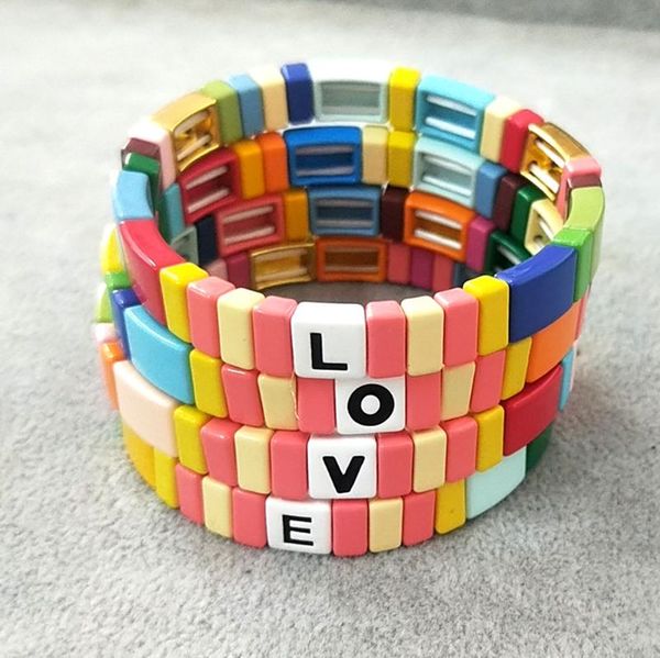 bd044 модная радуга эмаль любовь одно письмо браслет из бисера окрашенного стекируемого упругого сплав bohemian браслет, Black
bd044 модная радуга эмаль любовь одно письмо браслет из бисера окрашенного стекируемого упругого сплав bohemian браслет, Black