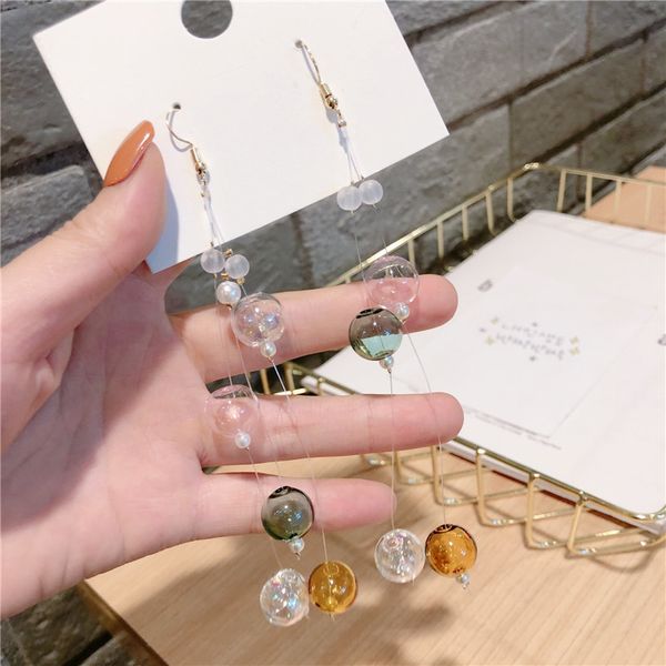 dangle & chandelier glass ball long tassel drop earrings for women girl star water polo pear earring trendy jewelry christmas gift, Silver
dangle & chandelier glass ball long tassel drop earrings for women girl star water polo pear earring trendy jewelry christmas gift, Silver