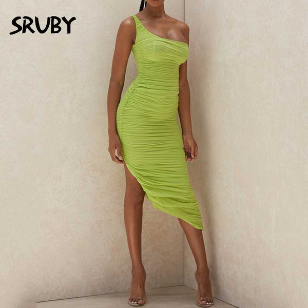 sruby elegant long women dress one shoulder backless ruched bodycon midi dress summer mesh side split club party 2020, Gray
sruby elegant long women dress one shoulder backless ruched bodycon midi dress summer mesh side split club party 2020, Gray