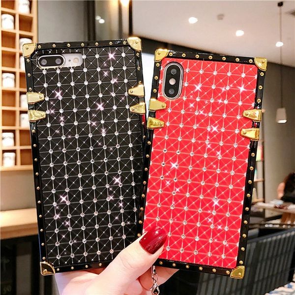 luxury square rhinestone fashion defender designer women phone case for iphone 11 pro xs xr x max 8 7 6s plus with lanyard
luxury square rhinestone fashion defender designer women phone case for iphone 11 pro xs xr x max 8 7 6s plus with lanyard