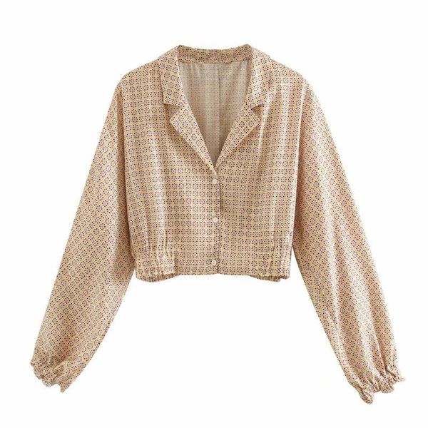 women's blouses & shirts 2021 summer australian niche design casual geometric printed long-sleeved suit collar short slim shirt, White
women's blouses & shirts 2021 summer australian niche design casual geometric printed long-sleeved suit collar short slim shirt, White