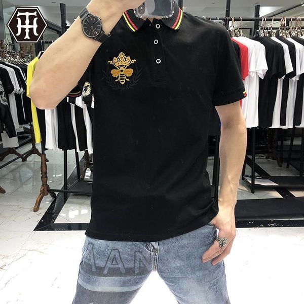 sleeve short and bee embroidery lapel fashion brand clothes t-shirt polo crown men's new men shirt men casual 2020 comfortable pblin
sleeve short and bee embroidery lapel fashion brand clothes t-shirt polo crown men's new men shirt men casual 2020 comfortable pblin
