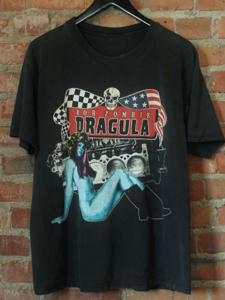 vtg 1998 rob zombie dragula burn like a animal crew concert tour reprint