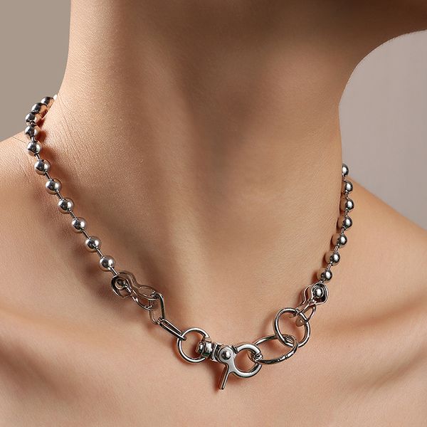 punk hip hop silver color round bead choker necklace for women short clavicle chain 2020 fashion chocker collar female new, Golden;silver
punk hip hop silver color round bead choker necklace for women short clavicle chain 2020 fashion chocker collar female new, Golden;silver