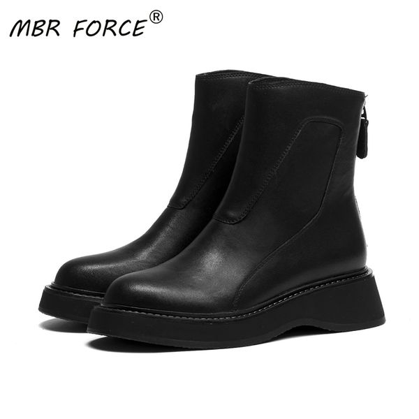 mbr force fashion cowhide women retro ankle boots woman thick bottom girls boots work and casual all-match ladies, Black
mbr force fashion cowhide women retro ankle boots woman thick bottom girls boots work and casual all-match ladies, Black