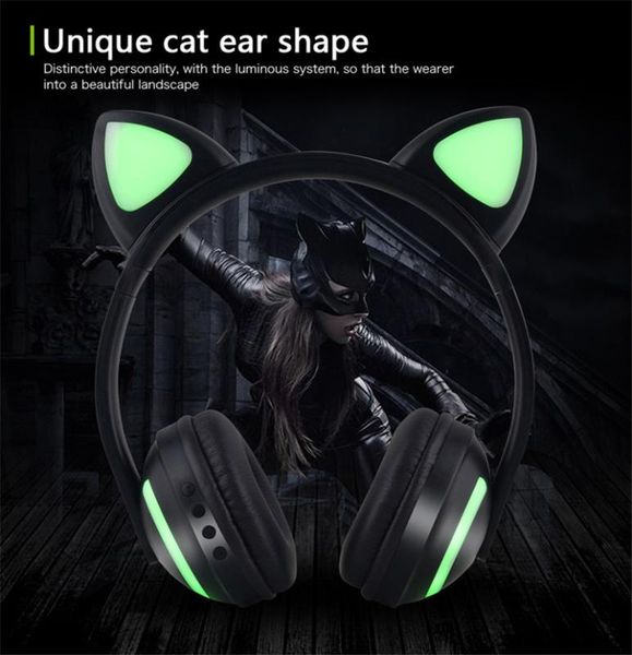 bluetooth glowing cat ear headphones colorful led light wireless stereo headset computer phone gaming headphone for women gifts
bluetooth glowing cat ear headphones colorful led light wireless stereo headset computer phone gaming headphone for women gifts