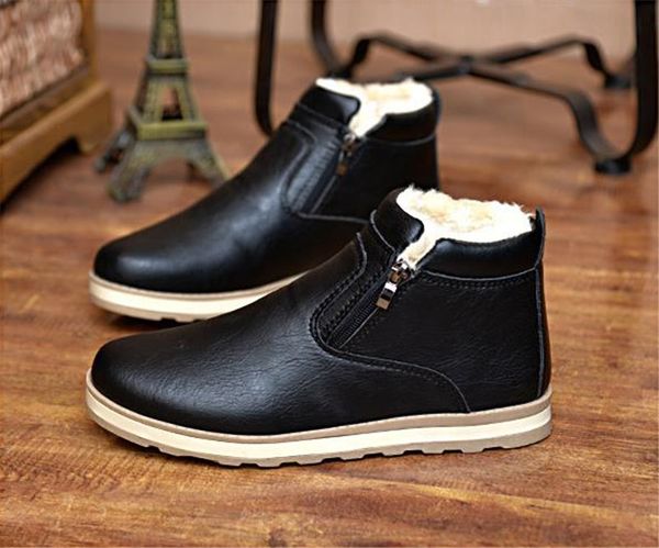 quality winter men's snow warm round toes ankle boots boots snow boots suede leather shoes middle boot casual shoes thickening men shoe, Black
quality winter men's snow warm round toes ankle boots boots snow boots suede leather shoes middle boot casual shoes thickening men shoe, Black