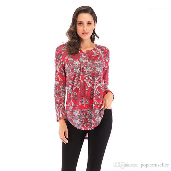 loose print t-shirt casual female clothes fashion designer blouse plus size womens blouse v neck shirt long sleeve, White
loose print t-shirt casual female clothes fashion designer blouse plus size womens blouse v neck shirt long sleeve, White