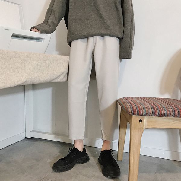 summer korean style men's loose trendy chic youth wide leg solid color simple casual trousers casual pants all-match straight ankle-len, Blue
summer korean style men's loose trendy chic youth wide leg solid color simple casual trousers casual pants all-match straight ankle-len, Blue