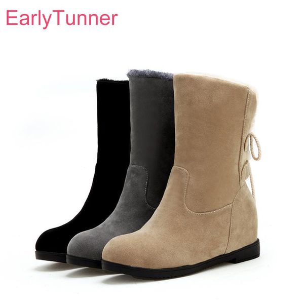 winter brand new warm apricot black women mid calf snow boots comfortable med heels lady shoes eh508 plus big size 10 43
winter brand new warm apricot black women mid calf snow boots comfortable med heels lady shoes eh508 plus big size 10 43