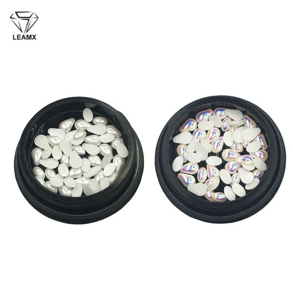 leamx 50 pcs/box water drop pearl nail art jewelry 3d white/ab pearl stone beads for nails glitter decorations accessories l454, Silver;gold
leamx 50 pcs/box water drop pearl nail art jewelry 3d white/ab pearl stone beads for nails glitter decorations accessories l454, Silver;gold