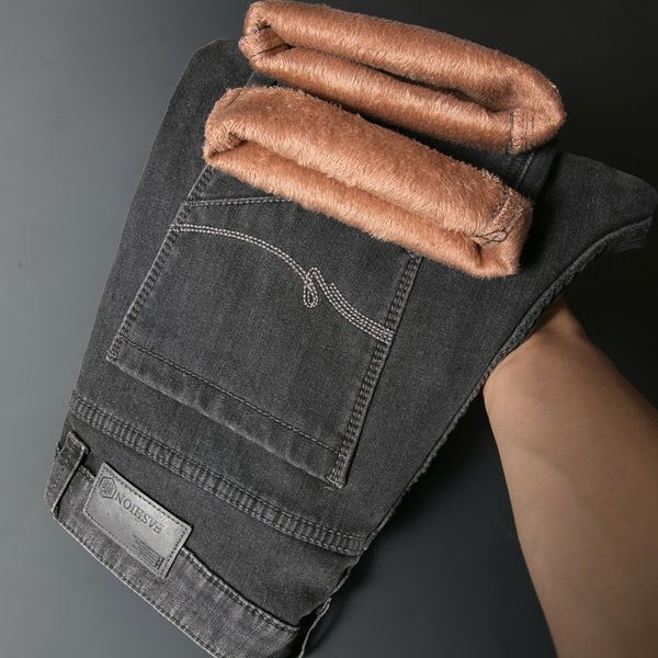 2020 autumn winter mens thicken fleece jeans stretch denim warm fashion casual jeans long pants grey trousers big size 40,p339, Blue
2020 autumn winter mens thicken fleece jeans stretch denim warm fashion casual jeans long pants grey trousers big size 40,p339, Blue