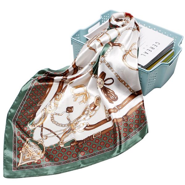 luxury silk square hijab scarf 90x90cm women foulard femme kerchief with pendant chain print bandana, Blue;gray
luxury silk square hijab scarf 90x90cm women foulard femme kerchief with pendant chain print bandana, Blue;gray
