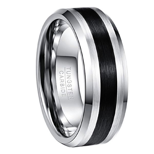 nuncad middle black and white k 8mm wide tungsten carbide ring usa size 5-14 tungsten ring jewelry ale, Silver
nuncad middle black and white k 8mm wide tungsten carbide ring usa size 5-14 tungsten ring jewelry ale, Silver