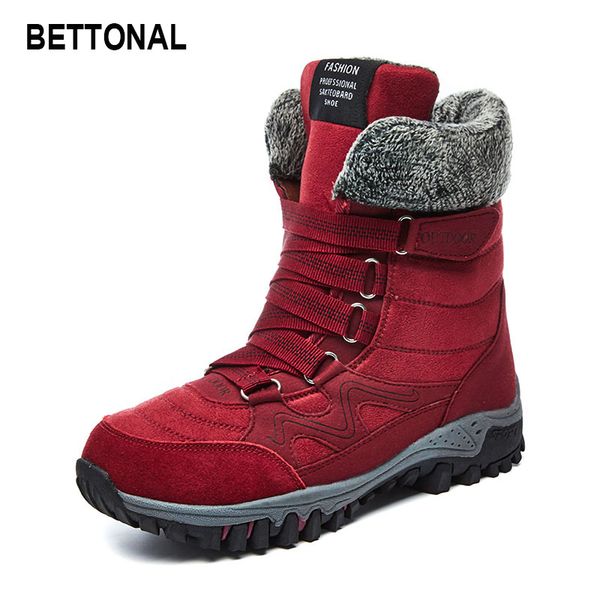 boots bettonal women shoes for winter outdoor hiking snow female ankle botas mujer warm fur lining, Black
boots bettonal women shoes for winter outdoor hiking snow female ankle botas mujer warm fur lining, Black