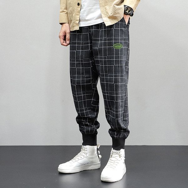 men's jeans japanese vintage fashion men autumn casual cargo pants plaid designer harem trousers hip hop joggers, Blue
men's jeans japanese vintage fashion men autumn casual cargo pants plaid designer harem trousers hip hop joggers, Blue