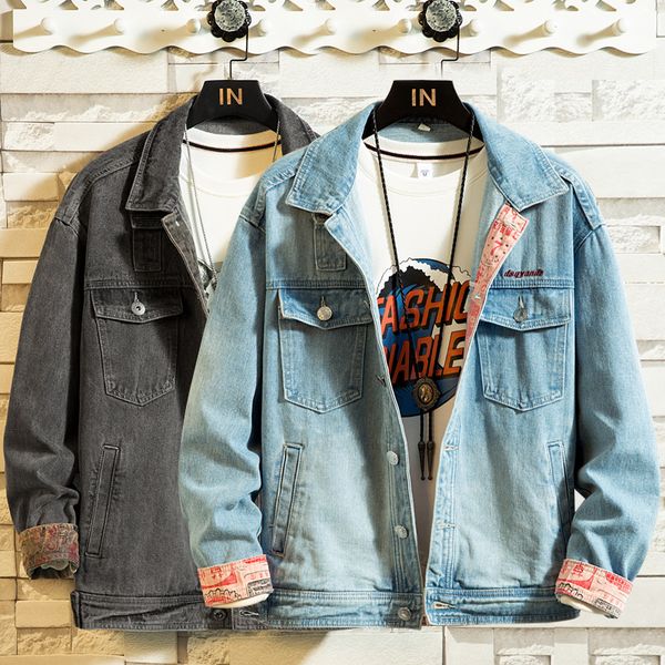 men's jackets european american fashion men jacket retro plus size m-5xl printed patch design ripped coats streetwear hip hop denim, Black;brown
men's jackets european american fashion men jacket retro plus size m-5xl printed patch design ripped coats streetwear hip hop denim, Black;brown