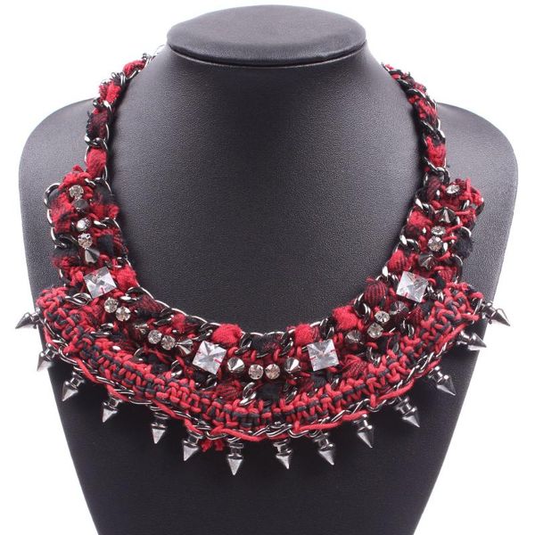fashion new wholesale rope braided gunblack chain chunky statement brand necklace in china for women, Silver
fashion new wholesale rope braided gunblack chain chunky statement brand necklace in china for women, Silver