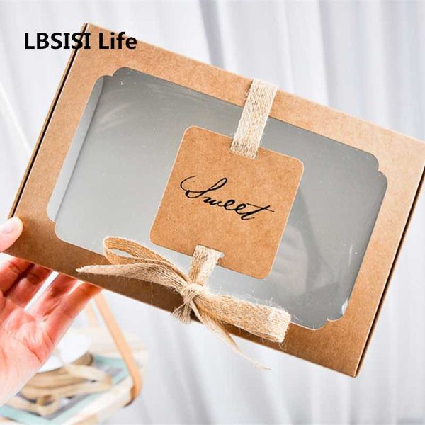 lbsisi life 10pcs sweet kraft paper box with wibdow birthday wedding gift pack cake boxes and packaging baking cookies favor
lbsisi life 10pcs sweet kraft paper box with wibdow birthday wedding gift pack cake boxes and packaging baking cookies favor