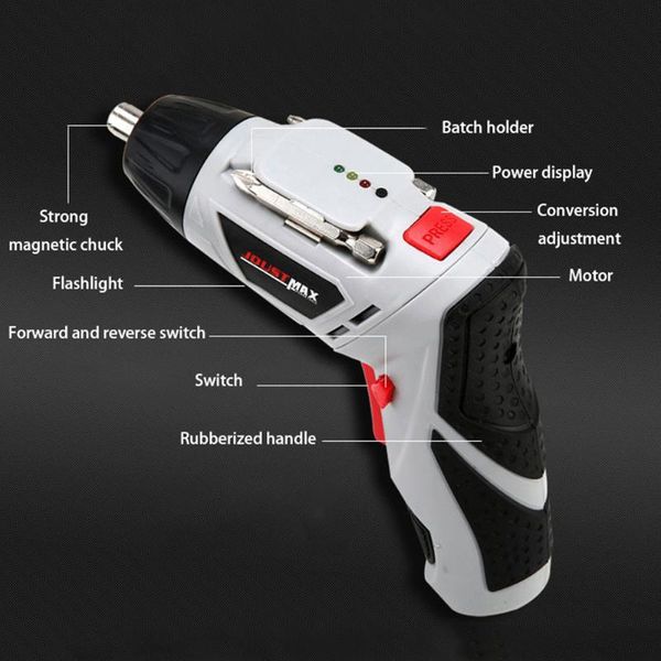 4.8v электрическая отвертка аккумуляторные дрели 45 bits mini wireless / cordless питания с led light multi-function house электроинструмент
4.8v электрическая отвертка аккумуляторные дрели 45 bits mini wireless / cordless питания с led light multi-function house электроинструмент