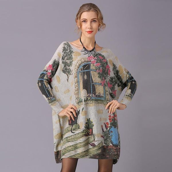 vintage floral print women knitwear long oversized sweater coat wool ladies pullovers sweaters batwing sleeve woman pull femme, White;black
vintage floral print women knitwear long oversized sweater coat wool ladies pullovers sweaters batwing sleeve woman pull femme, White;black