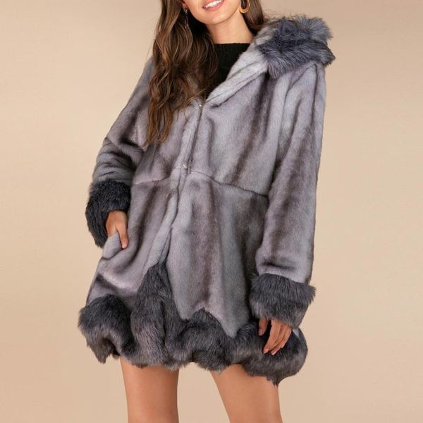 5xl women winter warm thick long sleeves hooded faux fur plus size outwear female fashion coat clothes grey manteau femme, Black
5xl women winter warm thick long sleeves hooded faux fur plus size outwear female fashion coat clothes grey manteau femme, Black