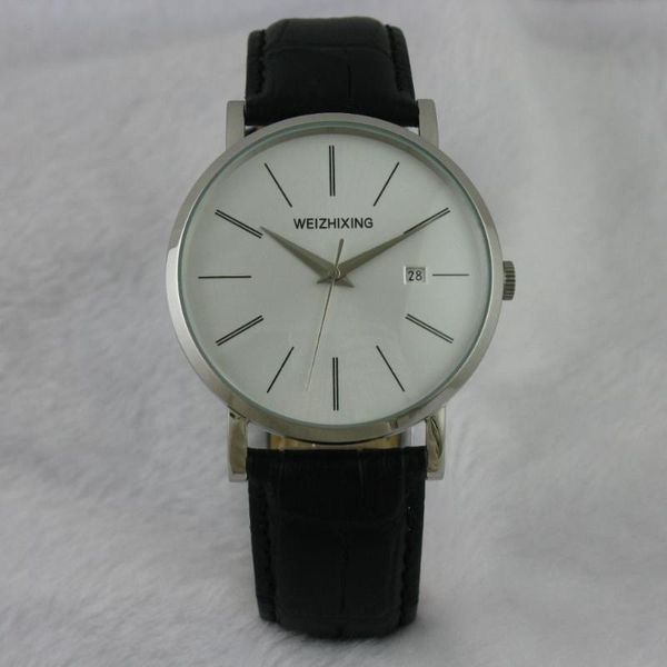 42mm simple style date man watch automatic mechanical movement look at back black leather strap business clock a9, Slivery;brown
42mm simple style date man watch automatic mechanical movement look at back black leather strap business clock a9, Slivery;brown