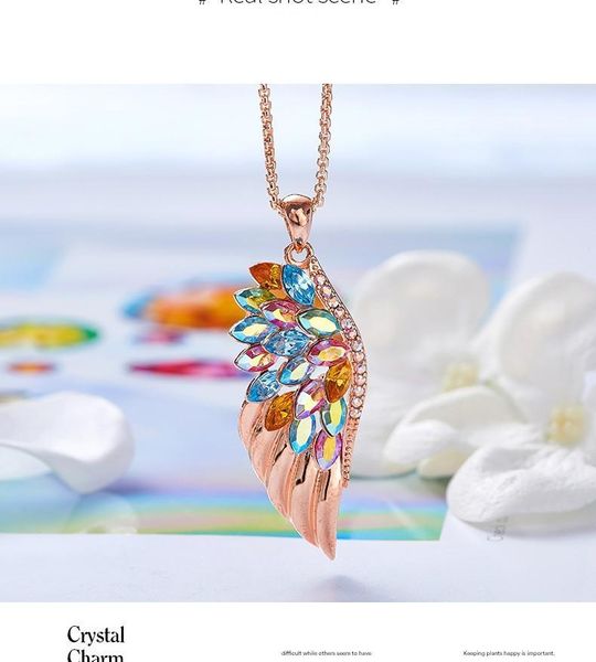 cross-border west dell europe and the united states new fashion wing pendant necklace using crystal elements popular00, Silver
cross-border west dell europe and the united states new fashion wing pendant necklace using crystal elements popular00, Silver