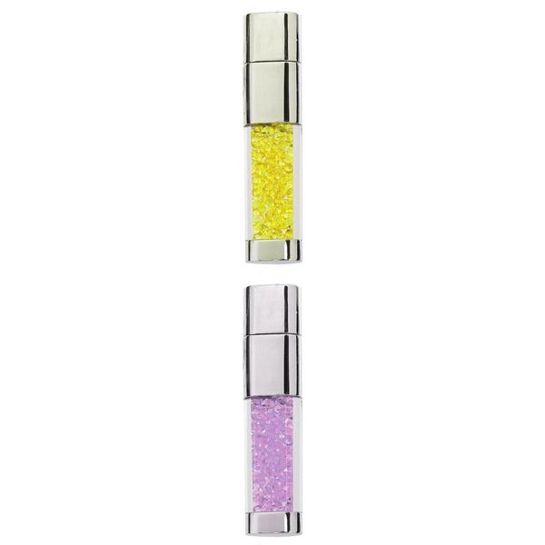 yellow+purple 16gb high speed metal silver shockproof big storage usb2.0
