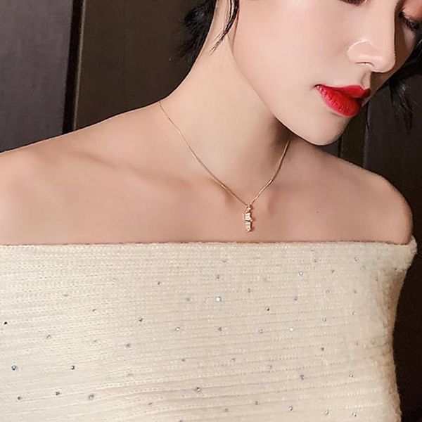 fashion design luxury jewellery bamboo pendant necklaces female simple clavicle chain neck jewelry gifts for women, Silver
fashion design luxury jewellery bamboo pendant necklaces female simple clavicle chain neck jewelry gifts for women, Silver