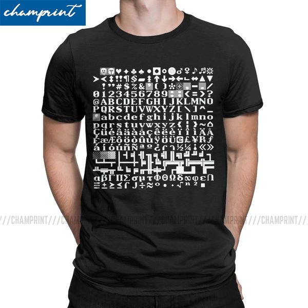 crazy dwarf fortress tile set fnordset t-shirt for men 100% cotton t shirts ascii pixel gaming short sleeve tee shirt 6xl
crazy dwarf fortress tile set fnordset t-shirt for men 100% cotton t shirts ascii pixel gaming short sleeve tee shirt 6xl