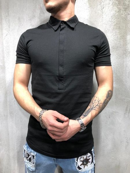 polo t-shirts summer ins tees fashion short sleeve tee men's designer pure color business skinny, White;black
polo t-shirts summer ins tees fashion short sleeve tee men's designer pure color business skinny, White;black