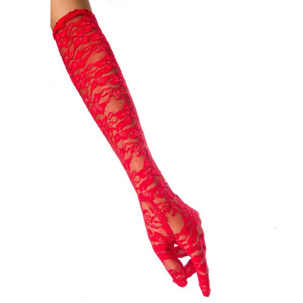 3 colors long thin women black red white floral print lace gloves women's mittens for party accessories j0dr, Silver
3 colors long thin women black red white floral print lace gloves women's mittens for party accessories j0dr, Silver