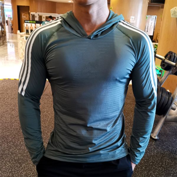 2020 spring sports hooded long-sleeved t-shirt men's quick dry breathable stretch tights training clothes running fitness hoodie, Black;red
2020 spring sports hooded long-sleeved t-shirt men's quick dry breathable stretch tights training clothes running fitness hoodie, Black;red