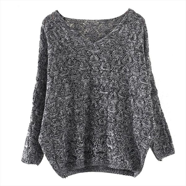 knitted sweater pullovers women autumn winter hollow out bat long sleeve loose v collar sweater female soft bottom jumper, White;black
knitted sweater pullovers women autumn winter hollow out bat long sleeve loose v collar sweater female soft bottom jumper, White;black