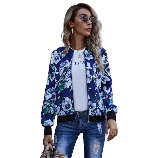 women's jackets zipper printed flowers blue coat fashion streetwear warm coats for women autumn vintage baseball jacket female, Black
women's jackets zipper printed flowers blue coat fashion streetwear warm coats for women autumn vintage baseball jacket female, Black