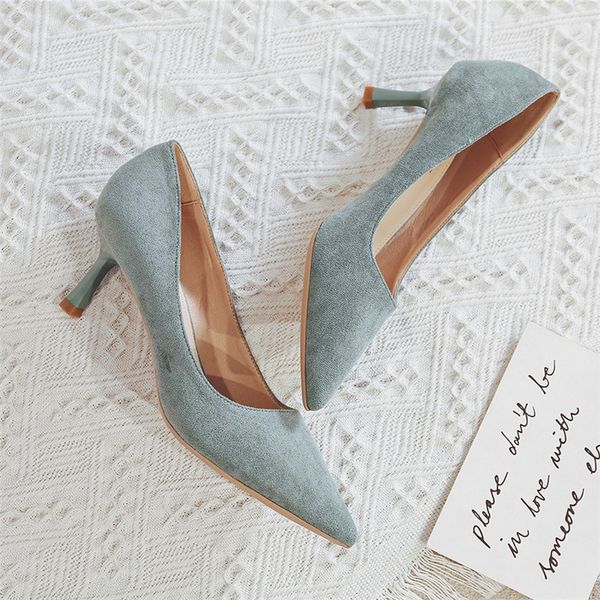 luxury women medium 6cm high heels flock pumps stiletto office ladies suede blue nude low heels party wedding female party shoes, Black
luxury women medium 6cm high heels flock pumps stiletto office ladies suede blue nude low heels party wedding female party shoes, Black