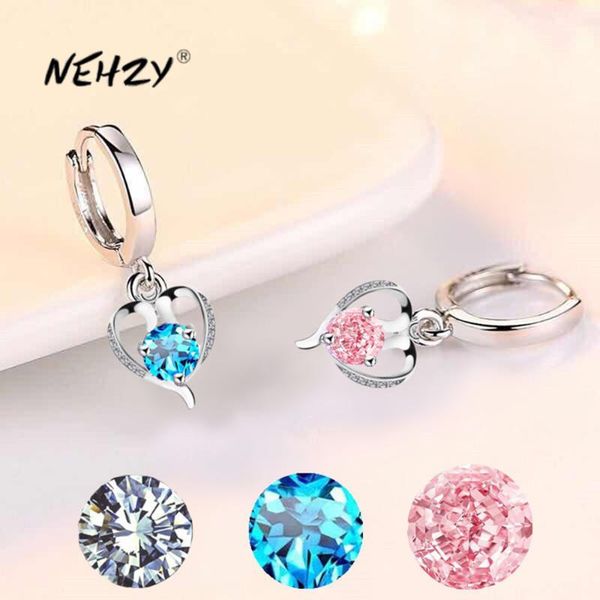 nehzy 925 sterling silver new women's fashion jewelry earrings blue pink zircon crystal heart-shaped long tassel retro earrings, Golden;silver
nehzy 925 sterling silver new women's fashion jewelry earrings blue pink zircon crystal heart-shaped long tassel retro earrings, Golden;silver