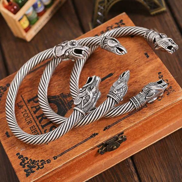 bangle viking wolf dragon tin bracelet coyote pagan nordic wolves cuff, Black 
bangle viking wolf dragon tin bracelet coyote pagan nordic wolves cuff, Black