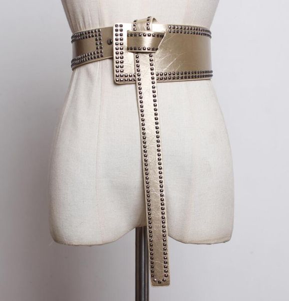 women's runway fashion rivet pu leather punk cummerbunds female dress corsets waistband belts decoration wide belt r2406, Black;brown
women's runway fashion rivet pu leather punk cummerbunds female dress corsets waistband belts decoration wide belt r2406, Black;brown