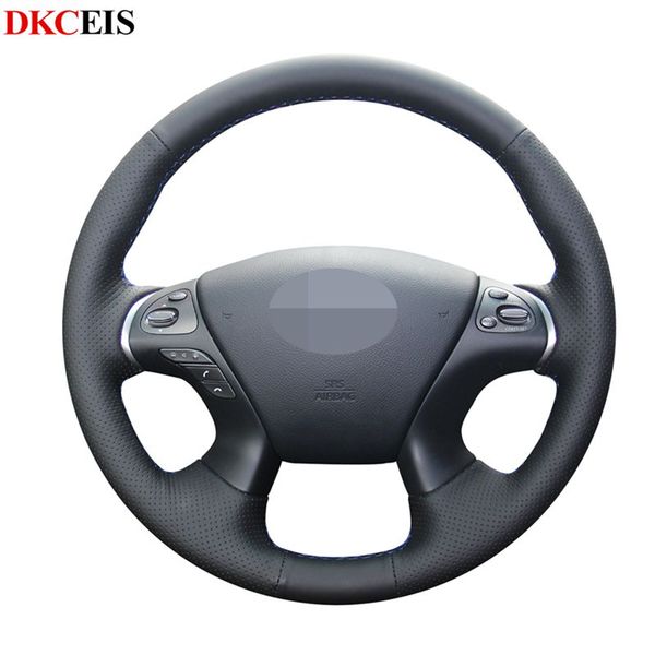 hand-stitched black soft pu artificial leather car steering wheel cover for infiniti jx35 2013 m m35 m25 m37 m56 qx60 q70
hand-stitched black soft pu artificial leather car steering wheel cover for infiniti jx35 2013 m m35 m25 m37 m56 qx60 q70