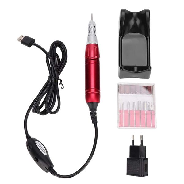 nail drill & accessories usb electric pen portable file bit manicure pedicure grinder kit for polishing removing gel and acrylic nails(eu
nail drill & accessories usb electric pen portable file bit manicure pedicure grinder kit for polishing removing gel and acrylic nails(eu
