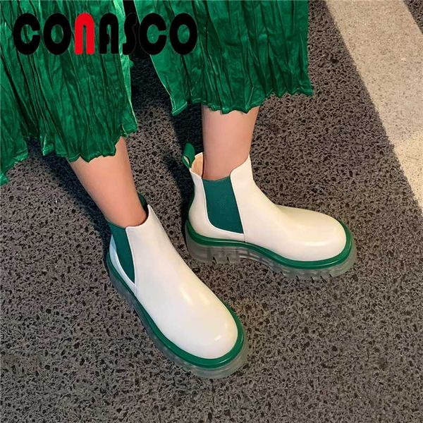 boots conasco 2021 women ankle genuine leather shoes woman fashion concise casual platforms autumn winter, Black
boots conasco 2021 women ankle genuine leather shoes woman fashion concise casual platforms autumn winter, Black