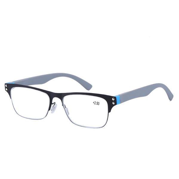 new metal business men's alloy reading glasses half frame old glasses rubber feet hyperopia presbyopia reader, White;black
new metal business men's alloy reading glasses half frame old glasses rubber feet hyperopia presbyopia reader, White;black