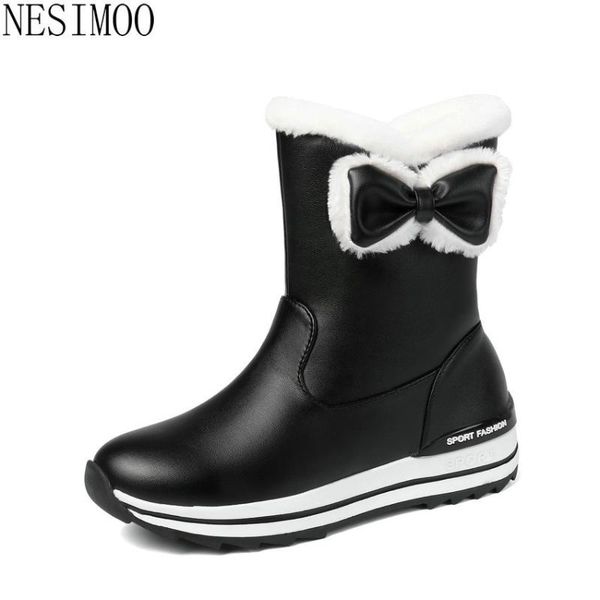 nesimoo 2021 pu leather round toe snow boots keep warm wedges winter ankle boots bow-knot sweet slip on women shoes size 34-43, Black
nesimoo 2021 pu leather round toe snow boots keep warm wedges winter ankle boots bow-knot sweet slip on women shoes size 34-43, Black